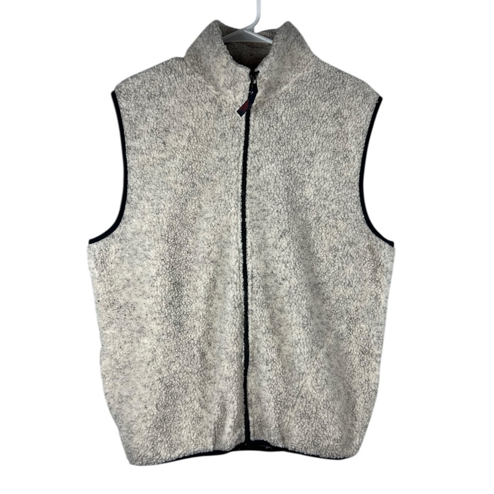 Catalina Vintage Sherpa Shearling Style Zip Up Vest Medium
